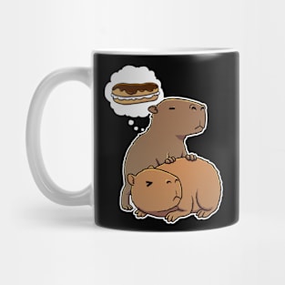 Capybara hungry for an Eclair Pastry Mug